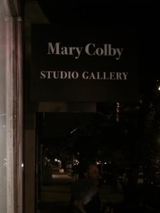 Mary Colby Gallery Sign