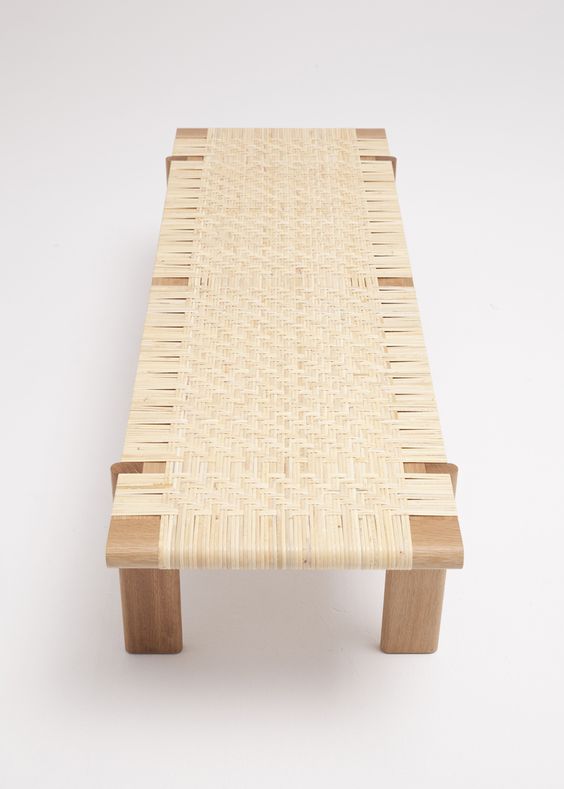 Rattan Bench, Thom Fougere